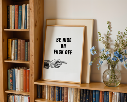 Be Nice or Fuck Off