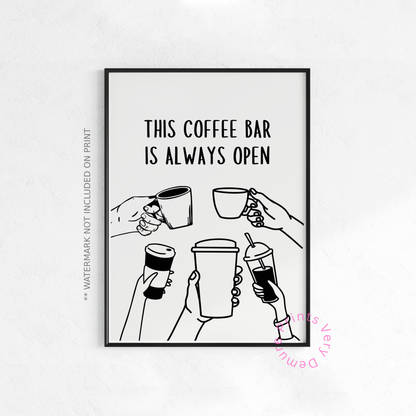 This Coffee Bar Is Always Open