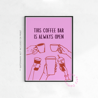 This Coffee Bar Is Always Open