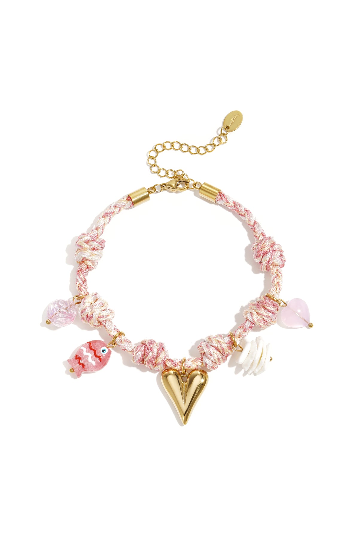 Rope Charm Bracelets Heart Sweet Daily Romantic Series Women's jewelry