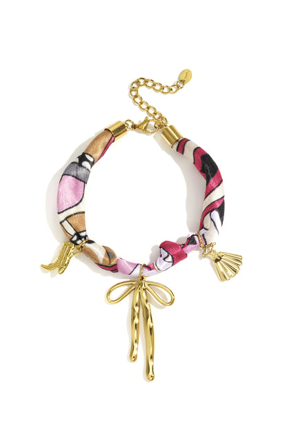 Stainless Steel Charm Bracelets Bow Knot Casual Daily Simple Series Women's jewelry