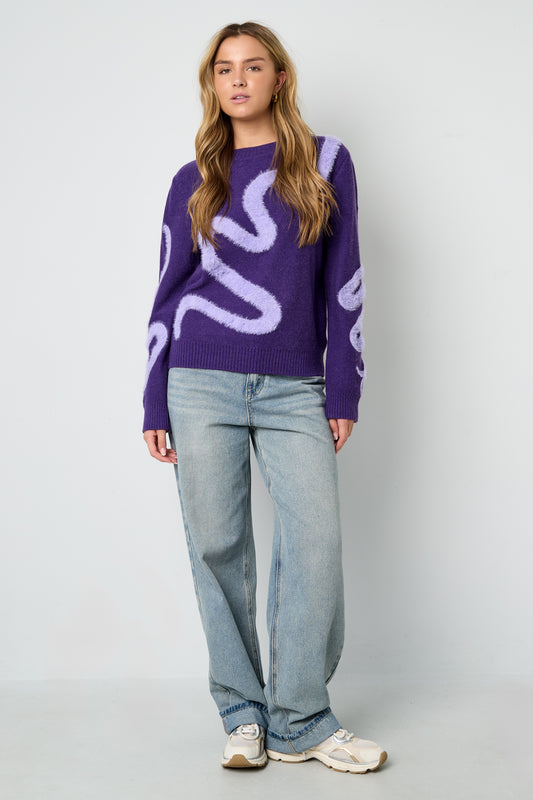 Purple Swirl Dream Sweater